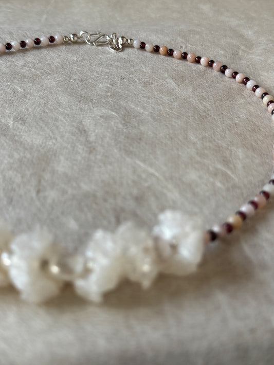 Pink Opal + Garnet