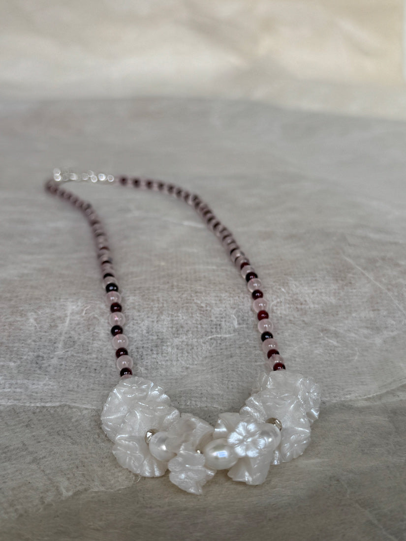 Rose Quartz + Garnet