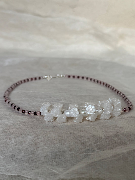 Rose Quartz + Garnet